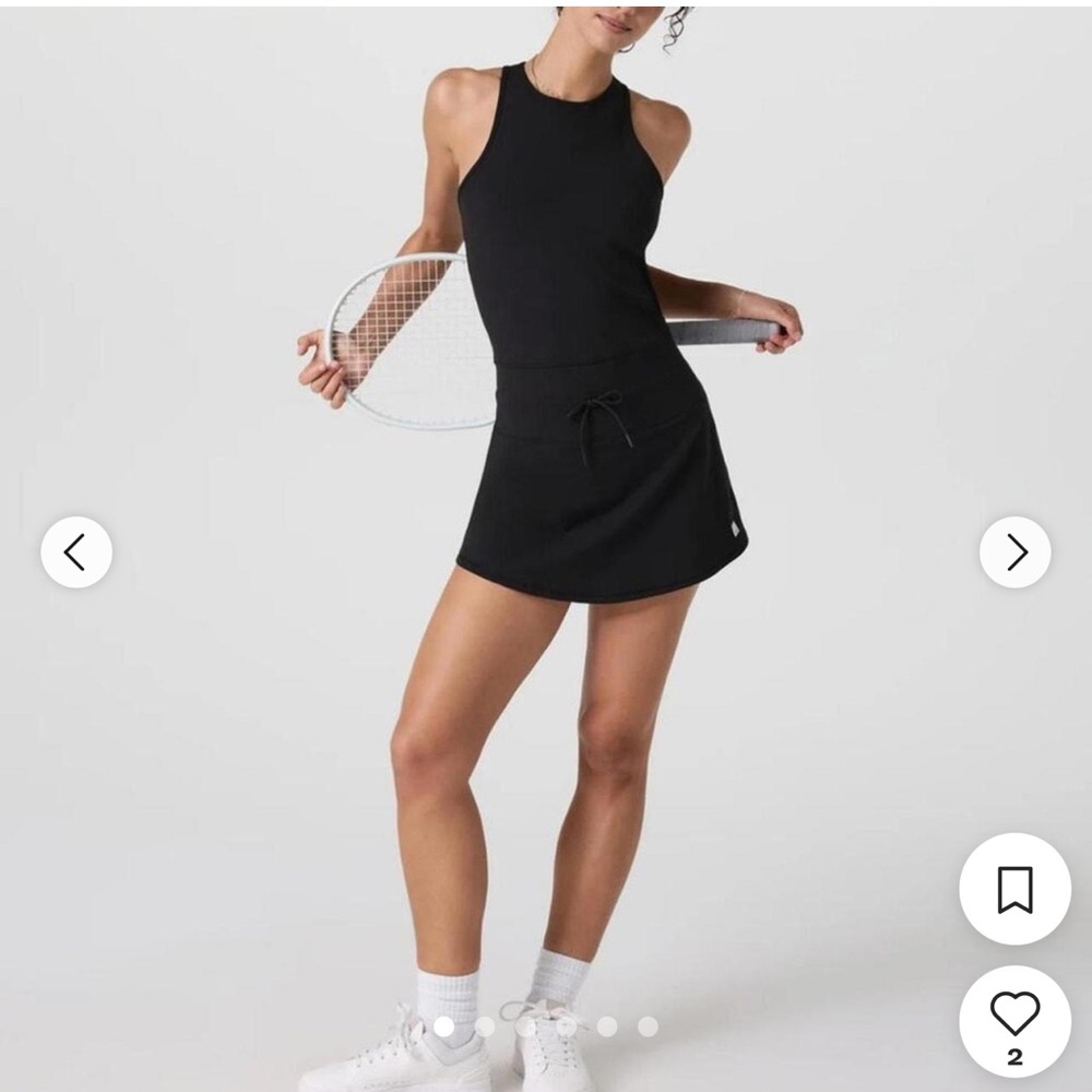 Vuori Black Athletic Mini Dress